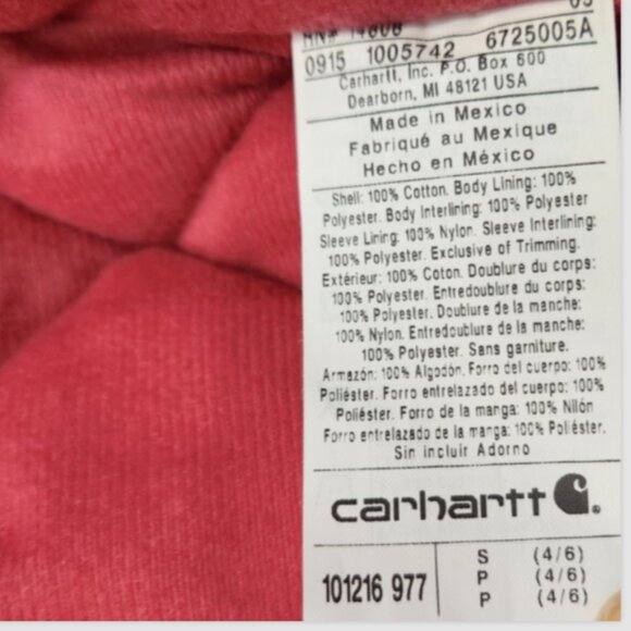 CARHARTT X Realtree Hooded Active Jacket "Pink Camo" 101216 977 - Picture 14 of 16